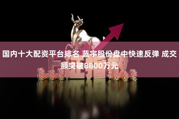 国内十大配资平台排名 蓝宇股份盘中快速反弹 成交额突破8800万元